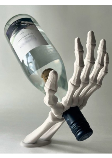 Iskelet El Şaraplık - Dekoratif Şarap Standı