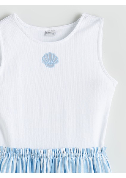 Yeni Sezon Bisiklet Yaka Kız Çocuk Elbise modelleri