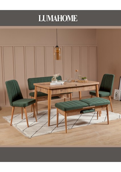 Atlantik-Yeşil Extra Yemek Masası Takımı