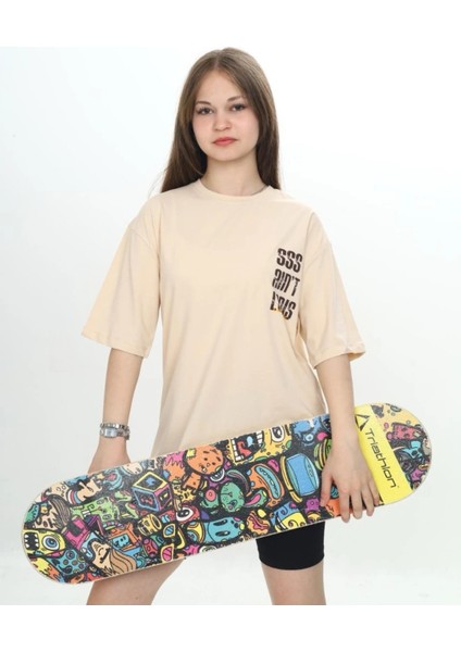 Baskılı Oversize Unısex Çocukt-Shirt modelleri