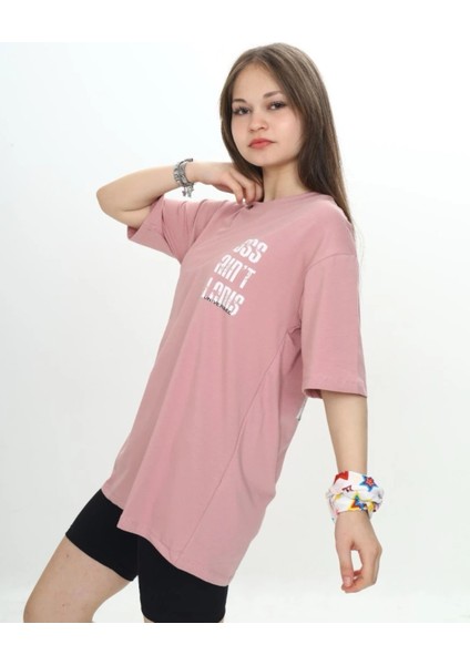 Baskılı Oversize Unısex Çocukt-Shirt