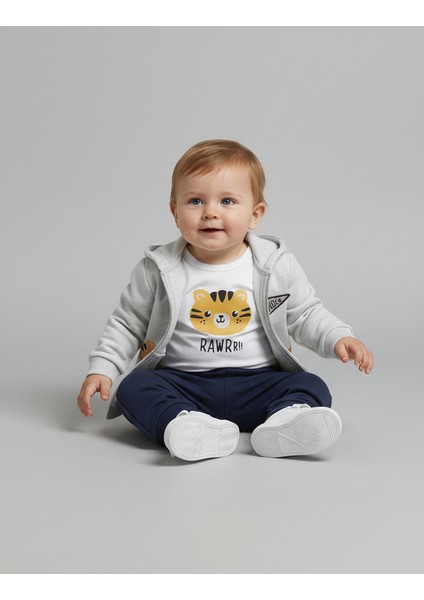 Fermuarlı Kapüşonlu Erkek Bebek Takım fiyatları