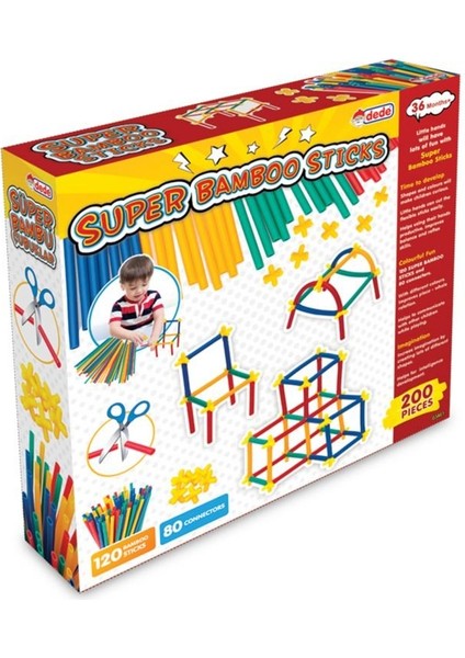 Dede Süper Bambu Çubukları 200 Parça fiyatları