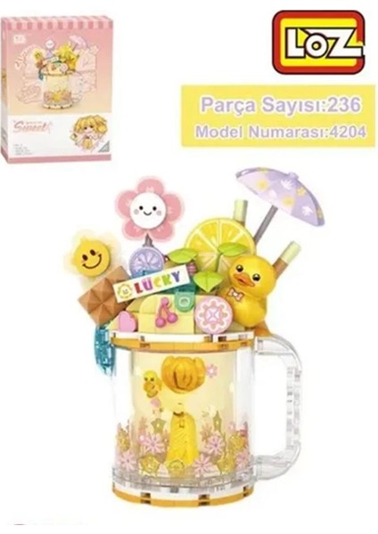 Bfs LZ-4204 Loz Sarı Ördek Dondurma Kupası 236 Parça Block Oyuncak