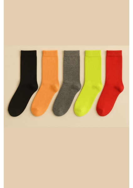 Kadın Sürpriz 5'li Soket Çorap Seti – Karışık Renk & Desen fiyatları