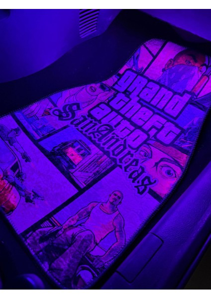 Gta San Andreas Kapak Tasarımlı Dijital Baskılı Dekor Paspas-Oto Aksesuar indirimleri