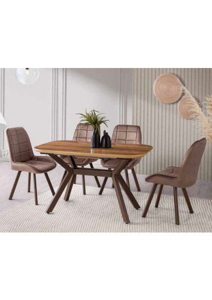 Berya Concept Valentino | 6 Kişilik |MDF Masa Yemek Takımı