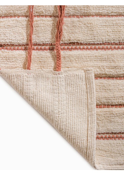 Yeni Sezon Çizgi Nakışlı Banyo Paspası 50X80 cm fırsatları