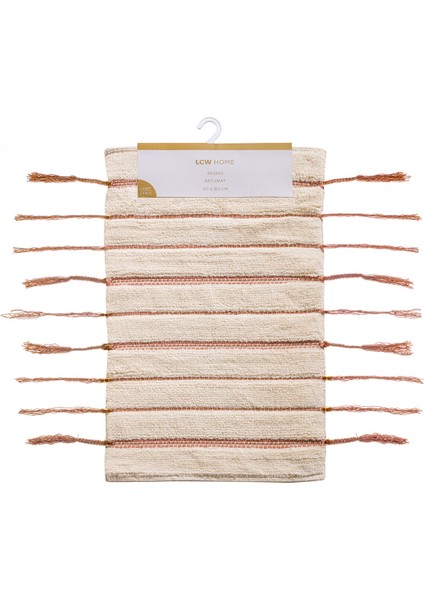 Yeni Sezon Çizgi Nakışlı Banyo Paspası 50X80 cm indirimleri