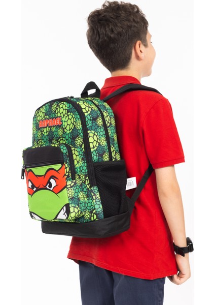Lisanslı Ninja Kaplumbağalar Raphael Desenli Ilkokul Sırt Çantası modelleri