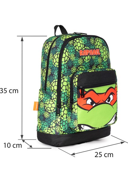 Lisanslı Ninja Kaplumbağalar Raphael Desenli Ilkokul Sırt Çantası