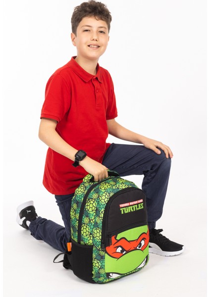 Lisanslı Ninja Kaplumbağalar Ilkokul Çantası - Erkek Çocuk Okul Çantası indirimleri