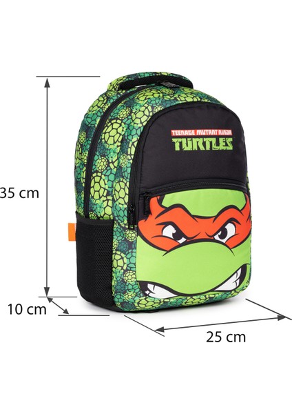 Lisanslı Ninja Kaplumbağalar Ilkokul Çantası - Erkek Çocuk Okul Çantası