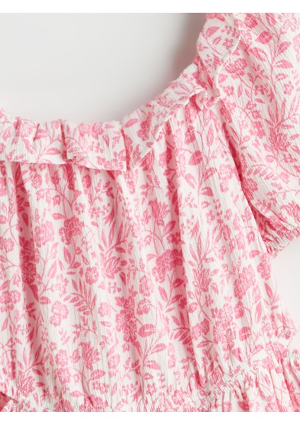 Yeni Sezon Çiçekli Kız Çocuk Elbise fiyatları