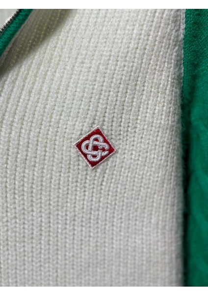 Yarım Fermuarlı Erkek Triko Kazak - Casablanca Modern Tasarım indirimleri