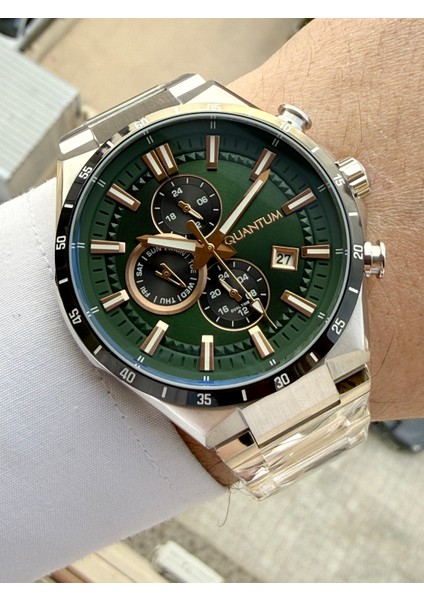 Kadranı Yeşil 10 Atm Su Geçirmez Orijinal Garantili Erkek Kol Saati