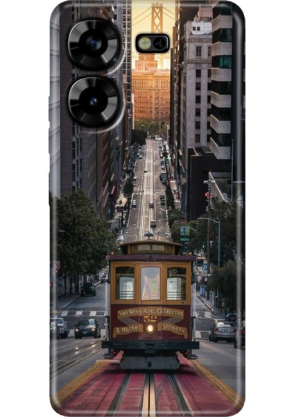 Tecno Pova 5 Kılıf Renkli Esnek Silikon California