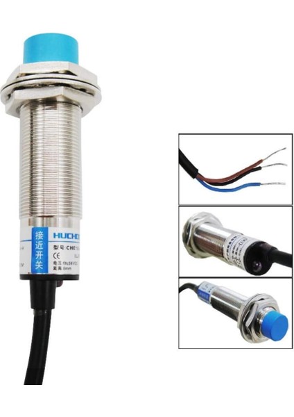 LJ18A3-8-Z/BY Endüktif Mesafe Sensörü Pnp No 8mm Metal Algılayıcı Temassız Proximity 3 Telli DC6-36V modelleri