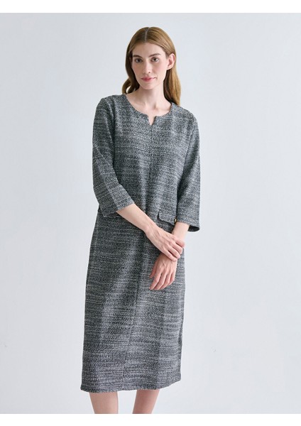 Yeni Sezon Kaçık Yaka A Kesim Elbise fiyatları