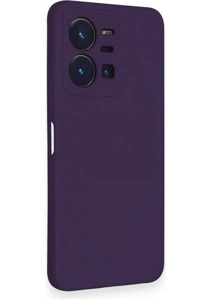 Vivo Y35 Kılıf Nano içi Kadife Silikon - Mor fiyatları