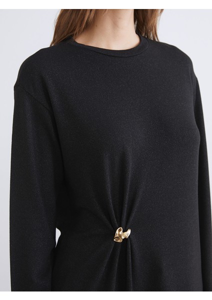 Yeni Sezon Bisiklet Yaka Büzgülü Kadın Tunik modelleri