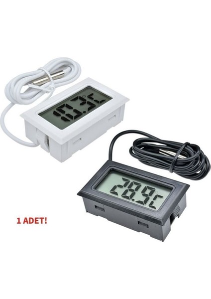 Sıcaklık Isı Termometresi Mini Dijital Isı Ölçer Ntc Sensör -50C 110C Buzdolabı Akvaryum Oda Depo