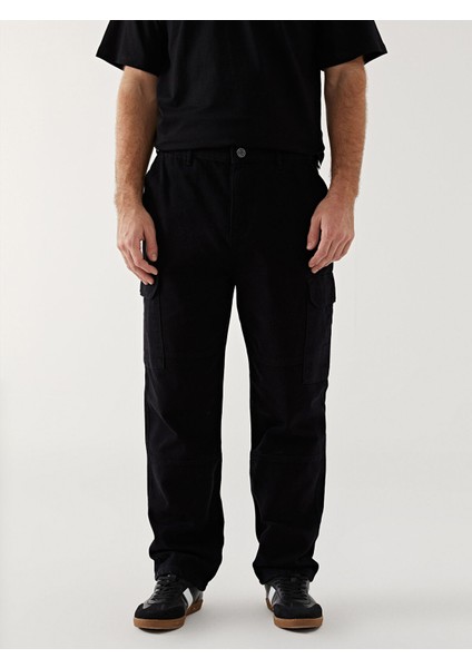 Yeni Sezon Rahat Kalıp Gabardin Erkek Kargo Pantolon fırsatları