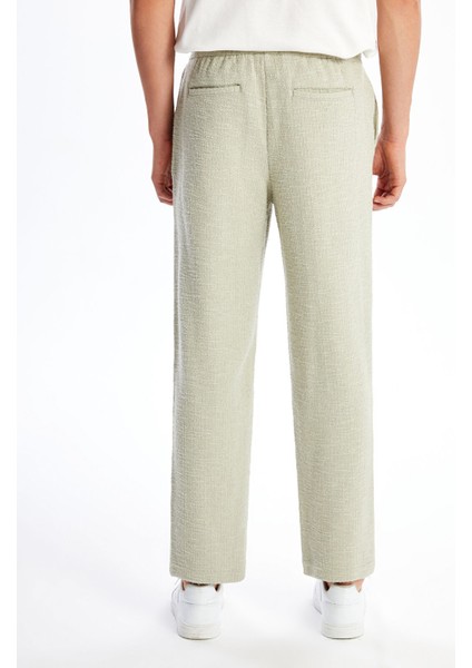 Yeni Sezon Standart Kalıp Dokulu Erkek Pantolon fırsatları