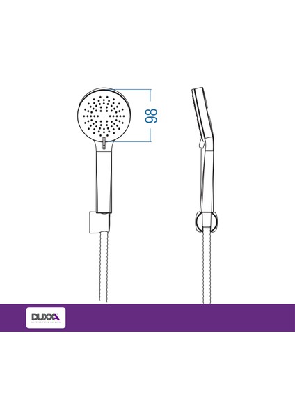Como Askılı Duş Seti Krom D.370 modelleri