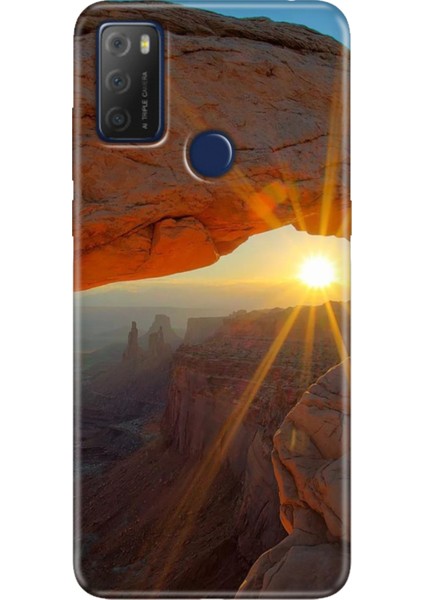 Tcl 20E Kılıf Desenli Silikon Kampanyalı Kapak Sun