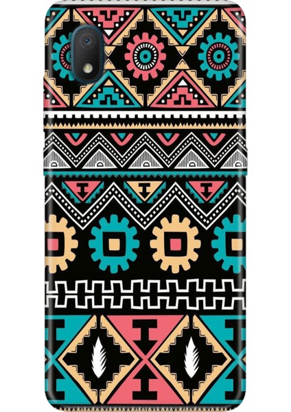 Tcl L7 Kılıf Desenli Silikon Renkli Phone Case Etnik