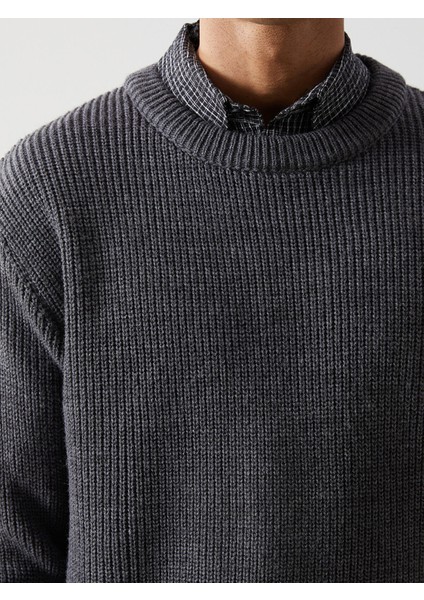 Yeni Sezon Bisiklet Yaka Erkek Triko Kazak modelleri