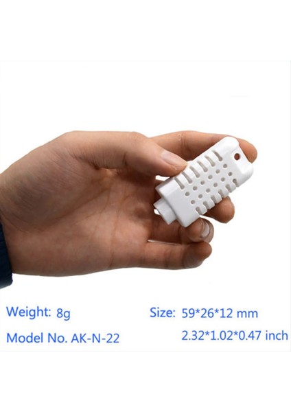 Ak-N-22 Mini Plastik Sensör Kutusu Elektronik Devre Kutusu Beyaz