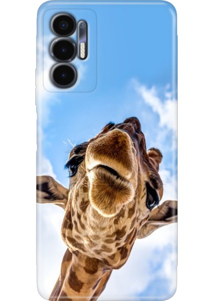 Tecno Pova 3 Kılıf (LF7N) Uyumlu Renkli Baskı Desen Esnek Silikon Öpücük