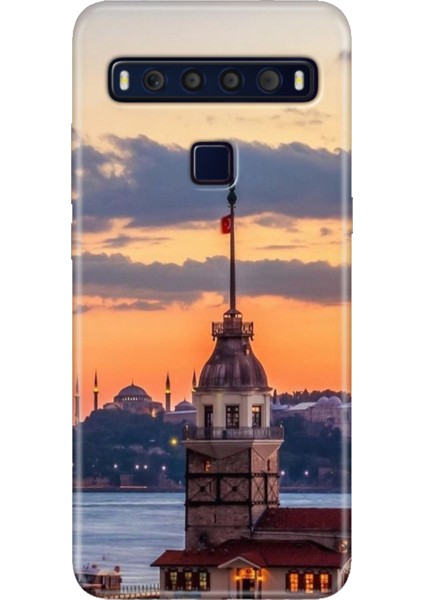 Tcl 10L Kılıf Baskılı 6.53" Silikon Renkli Resimli Arka Kapak Kız Kulesi