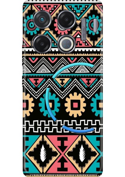 Infinix Gt 20 Pro Kılıf Renkli Esnek Silikon Etnik