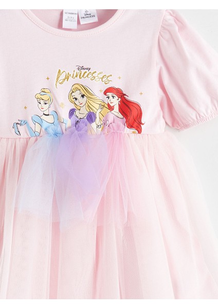 Yeni Sezon Cinderella Aurora ve Ariel Baskılı Kız Çocuk Elbise modelleri