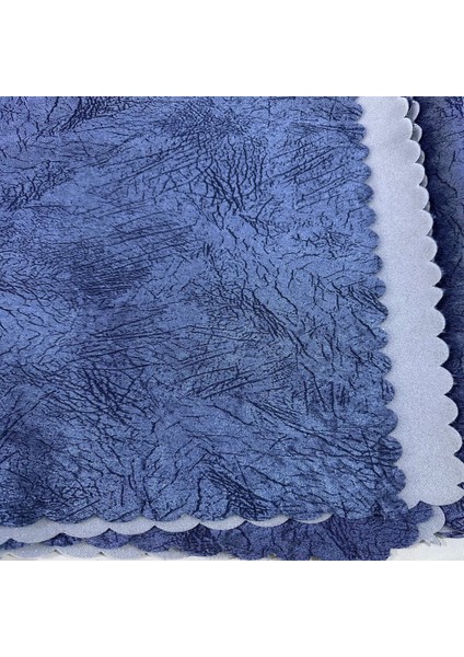 Kaymaz Tabanlı Lüks Kadife Koltuk Kanepe Çekyat Örtüsü - Konforlu İndigo Damar Desenli 170x210 Cm fırsatları