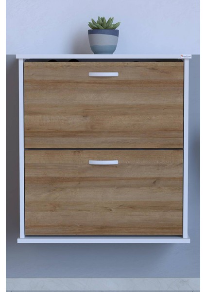 Umay Asma (72 Cm) Ayakkabılık 2 Düşer Kapaklı 4 Raflı (5 Farklı Renk Seçeneği)