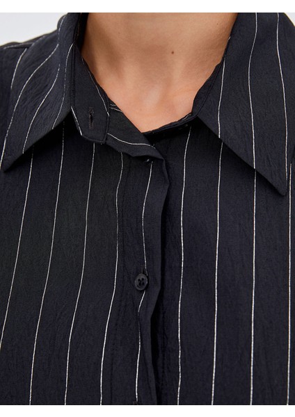 Yeni Sezon Çizgili Oversize Kadın Gömlek Tunik modelleri