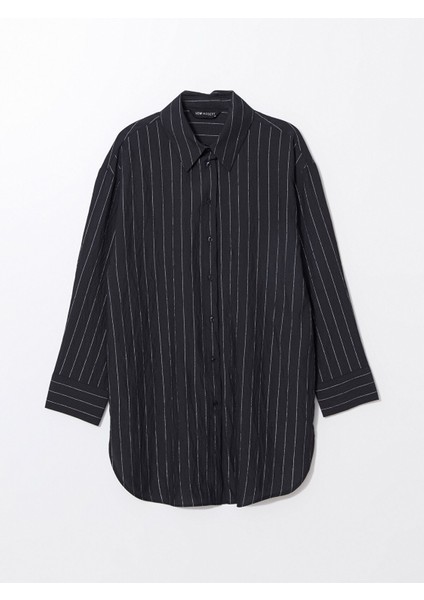 Yeni Sezon Çizgili Oversize Kadın Gömlek Tunik indirimleri