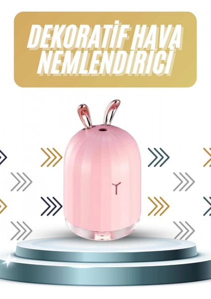 Led Işıklı Hava Nemlendirici Buhar Makinesi Dekoratif Aromaterapi