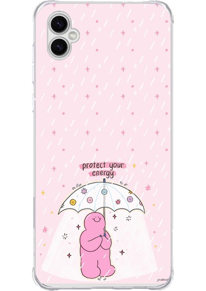 Samsung Galaxy A04 Uyumlu Protect Your Energy Tasarımlı Baskılı Silikon Kılıf