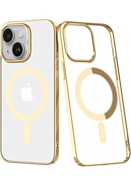 iPhone 14 Plus Kılıf Element Magneticsafe Sert Kapak - Gold