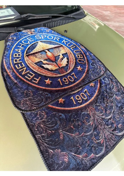 Lacivert-Sarı Temalı, Sanatsal Baskılı Fenerbahçe Oto Dekor Paspas fiyatları