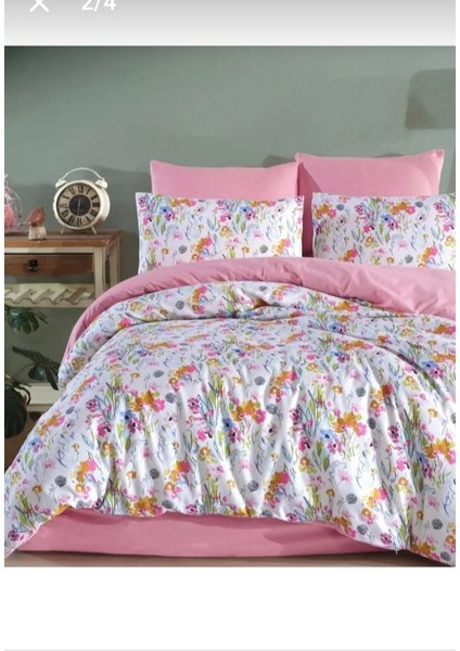 Çift Taraflı Çiftkişilik Lastikli Nevresim Seti