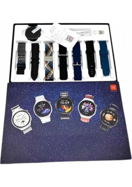 Akıllı Saat Çoklu Kordon Seçenekli Dokunmatik Ekran Nabız Sensörlü modelleri