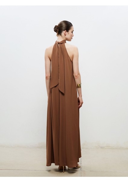 Yeni Sezon Halter Yaka Büzgülü Abiye Elbise indirimleri