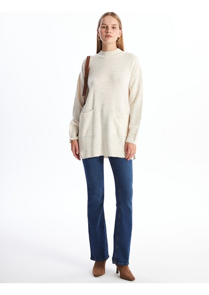 Yeni Sezon Bisiklet Yaka Kadın Triko Tunik fiyatları