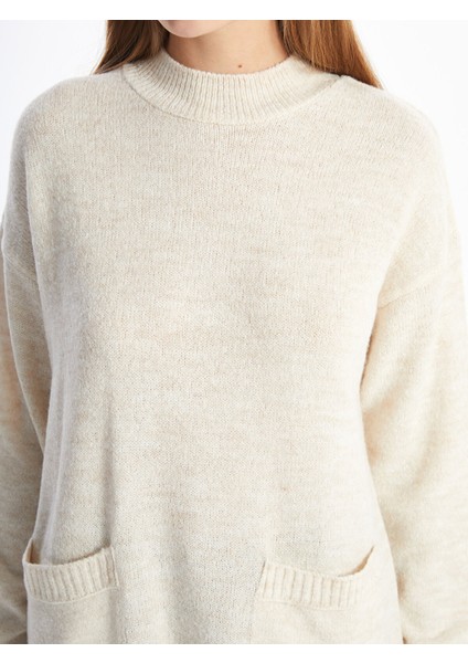 Yeni Sezon Bisiklet Yaka Kadın Triko Tunik modelleri